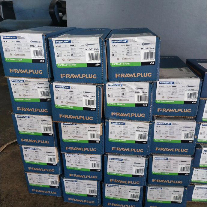 (20307W)Rawlplug R-XPTIIA4 Throughbolt M12 X 115, A4 Stainless Steel (Box of 50)/RAWLPLUG SINGAPORE/16-8-22