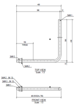 Load image into Gallery viewer, [216S12] M24 X 400MM (T:150MM) X 400MM GR8.8 L-ANCHOR BOLT - GALVD
