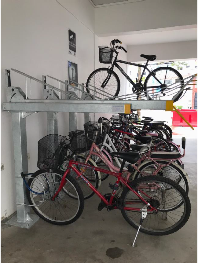 (20420C)Supply and provision of 2-tier bicycle rack in finish of electro-galvanised steel and powder coating as shown in light grey as shown as the following image *As per your Quotation Ref: QT/22/1778/KHI/jm/BLUZON PTE LTD/23-9-22