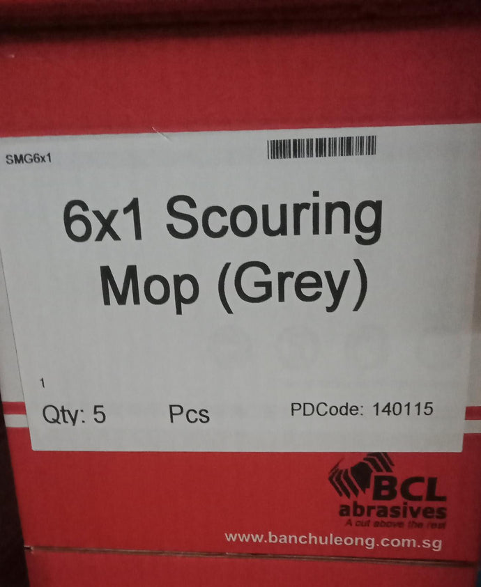 6 x 1 Scouring Mop Grey ($18)