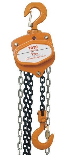 [19426K] 1 Ton x 10mtr (Load/Hand Chain) Chain Block c/w MOM Cert