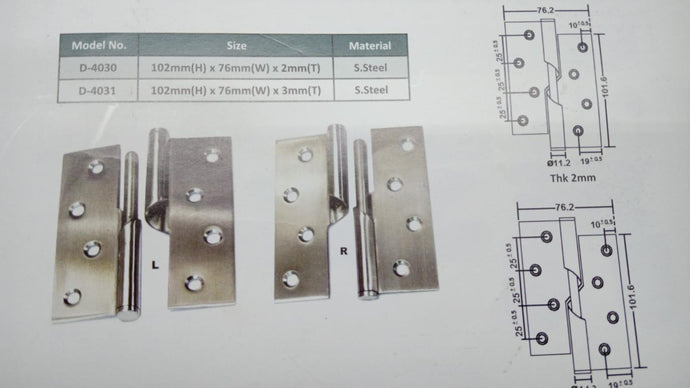 SS Spring Hinge