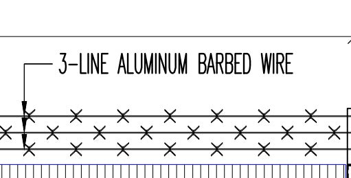 Alum Barbed Wire (100m/coil)