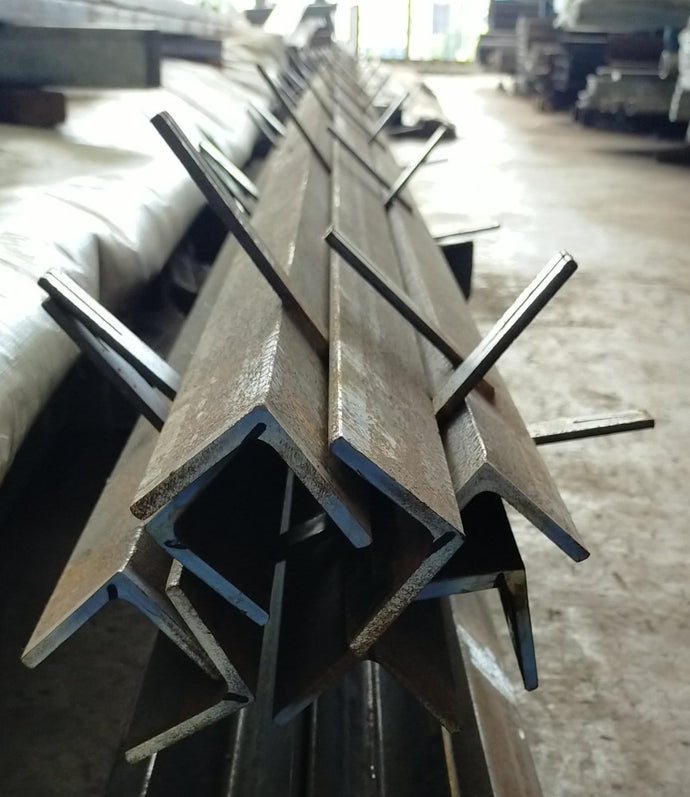 MS AB with Fishtail 50mm X 50mm X 6mm(thk)  X 4.43kg/m  X 6m(L)