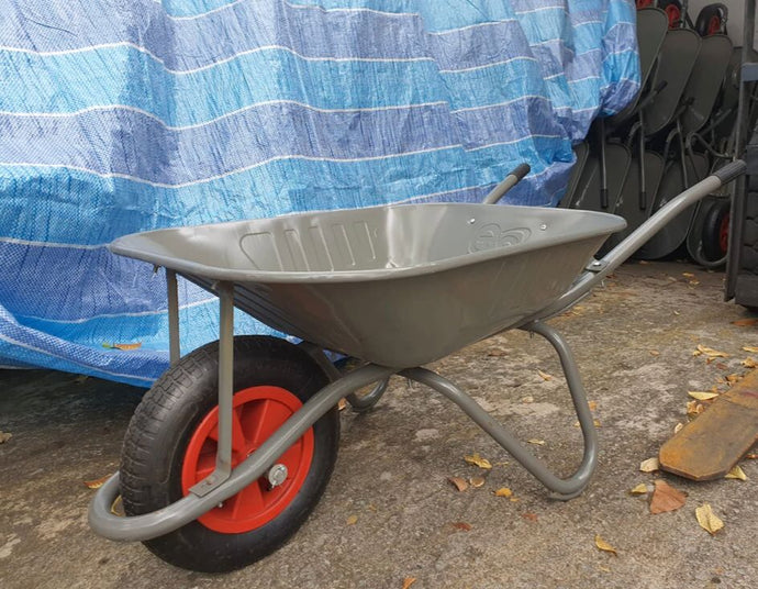 [19426K] Gray wheel barrow with solid tire- MS - 04/04/22