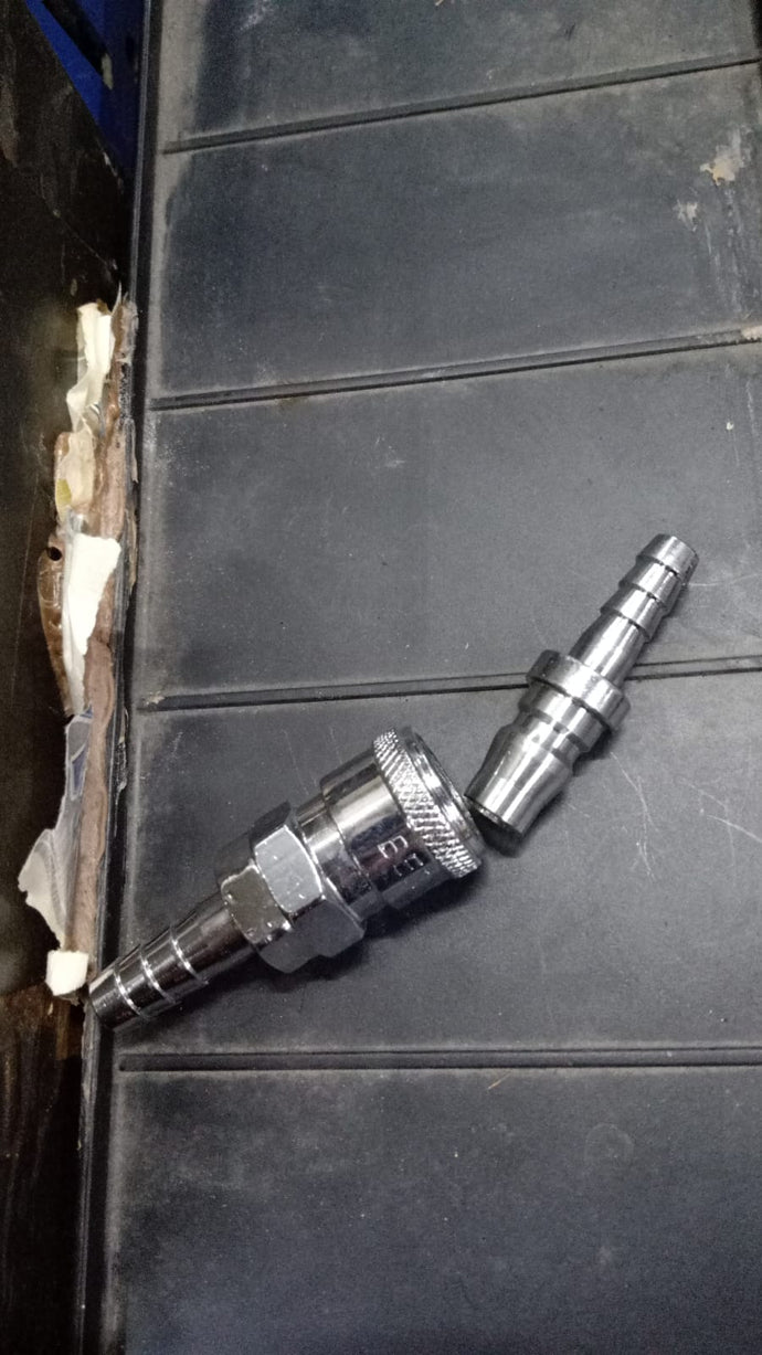 [217S27] Coupler (Male + Female) for Yellow Hose (ID10mm, OD15mm) - DF - 21/03/22