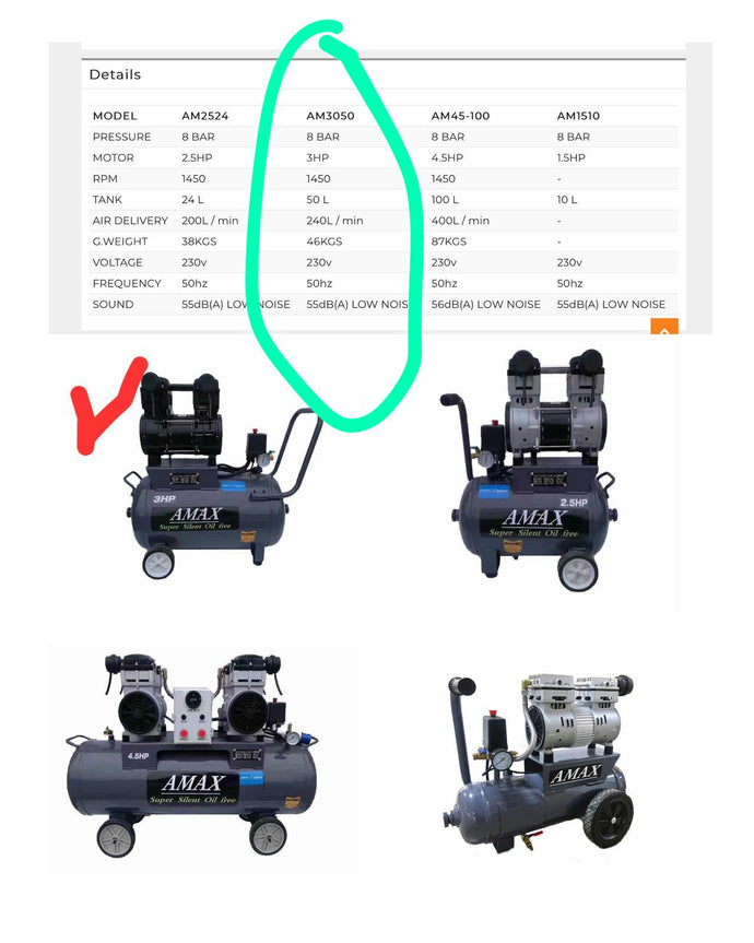 [217S27] Compressor 3HP 220V with MOM Cert - DF - 21/03/22