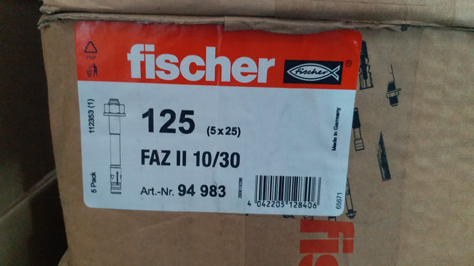 Fischer FAZ II Galvanized Steel Anchor